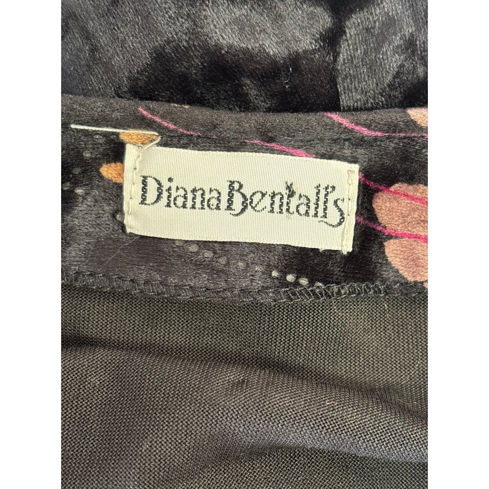Diana Bentalls Vintage Velvet Butterfly Dress — Size 12 / M | Whimsy Goth, Y2K B - Picture 8 of 13